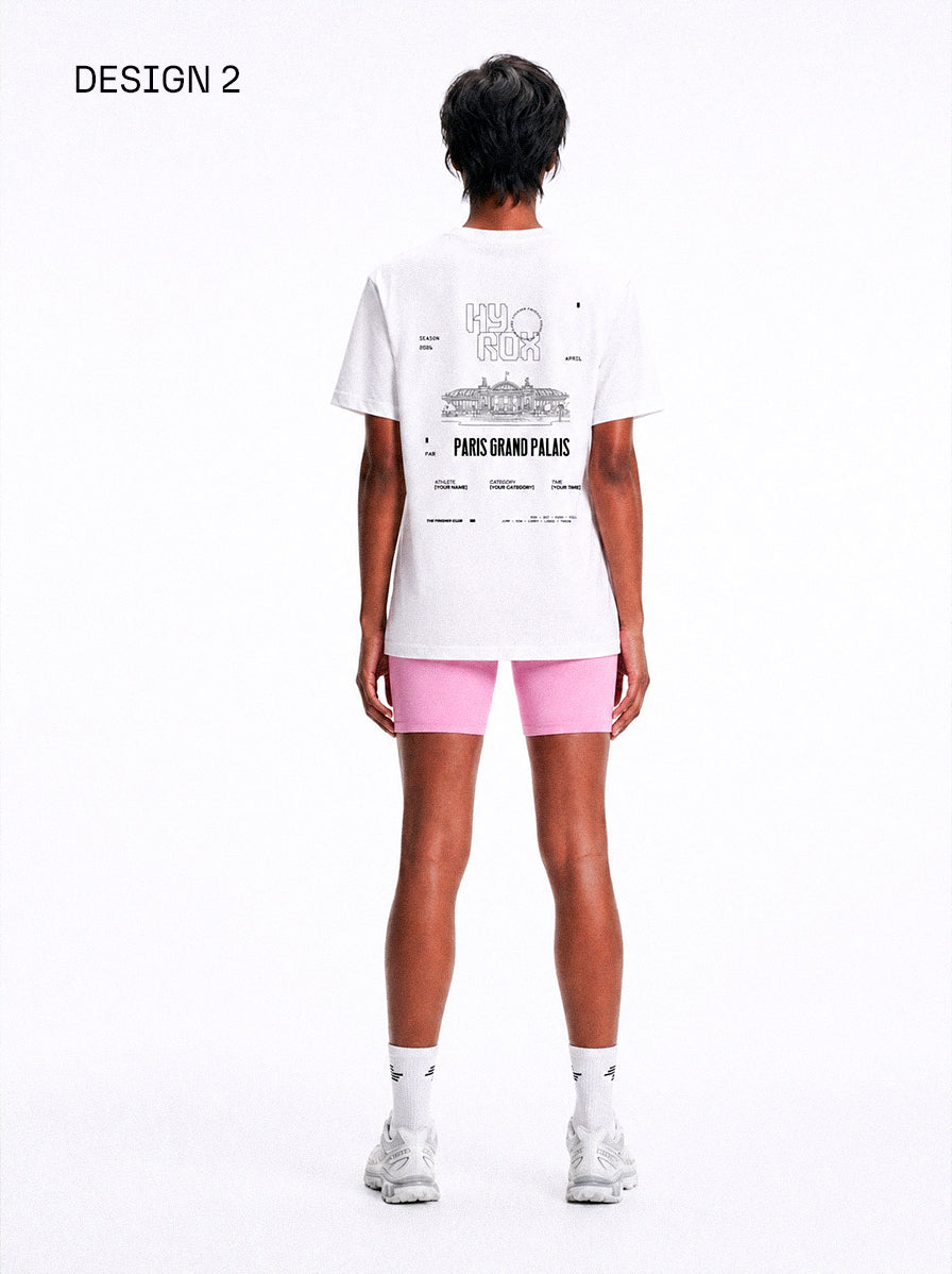 T-shirt personnalisable Hyrox finisher Paris G.Palais - Saison 25/26