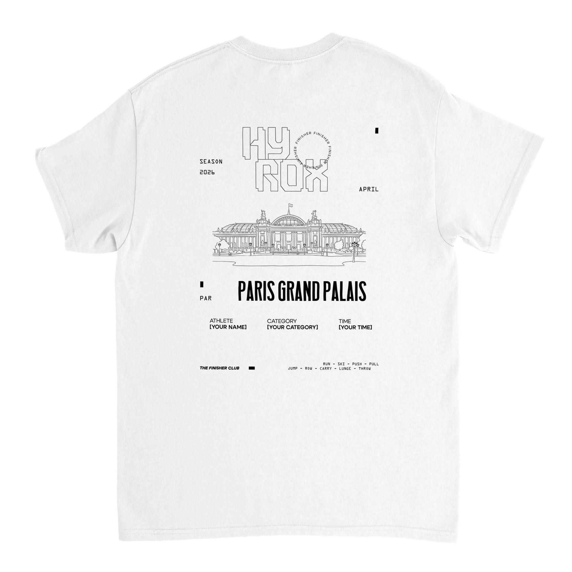 t-shirt hyrox paris personnalisé