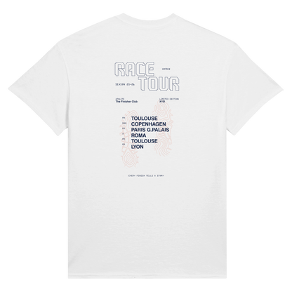 T-shirt Hyrox personnalisé blanc Race Tour